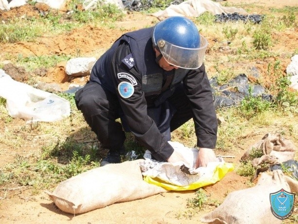 الشرطة تتلف جسماً مشبوهاً في نابلس
