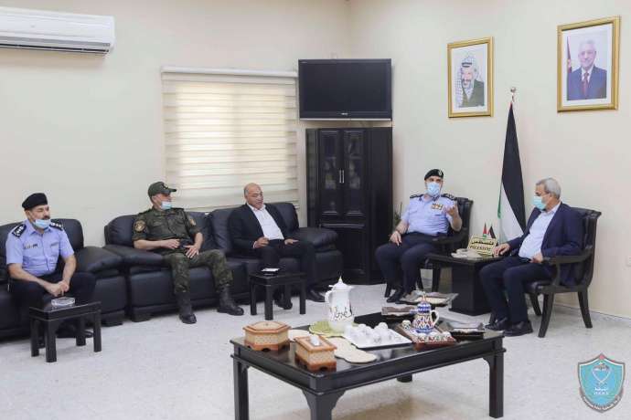  محافظ قلقيلية يلتقي اللواء حازم عطالله مدير عام الشرطة
