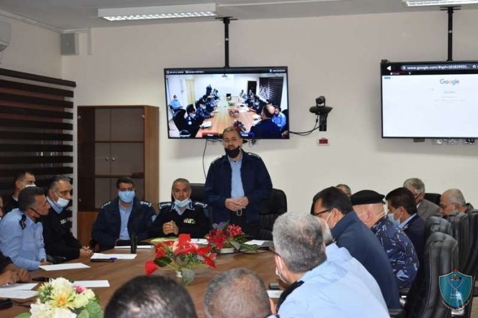 الشرطة تعقد ورشة عمل حول دور الشرطة في تأمين الإنتخابات الفلسطينية في قلقيلية 