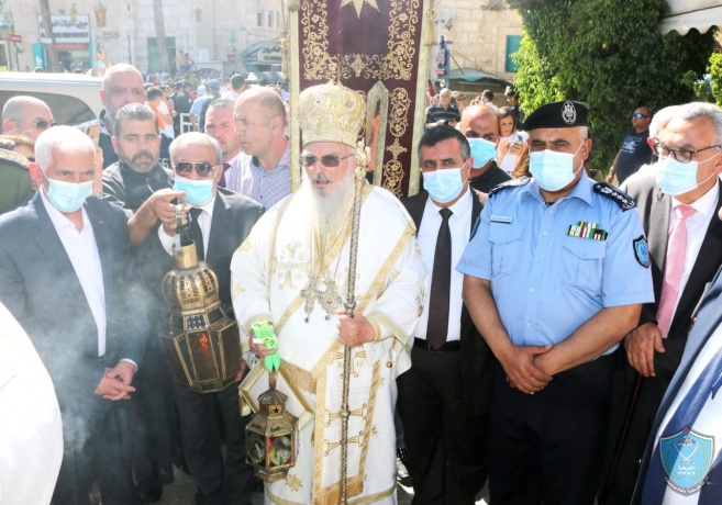 الشرطة تؤمن وتشارك باستقبال النور المقدس القادم من القدس إلى مدن محافظة بيت لحم