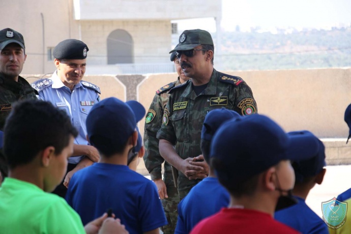 الأمن الوطني يستقبل مخيم الشرطي الصغير في سلفيت