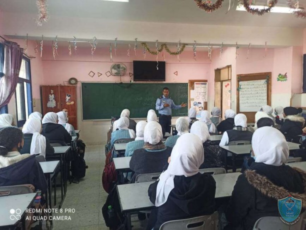 تنظيم محاضره (حول العنف المبني على النوع الاجتماعي ) لطالبات مدرسة اكتابا الثانوية في طولكرم 