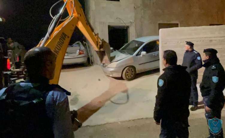 الشرطة والأجهزة الأمنية تتلف 143 مركبة غير قانونية  برام الله