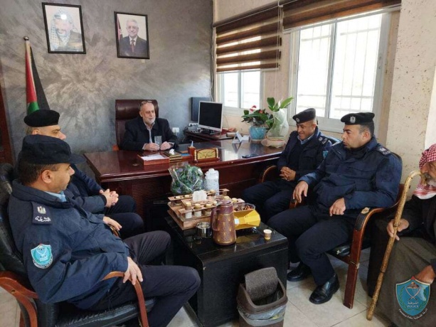لقاء الشرطة لرئيس وأعضاء مجلس بلدي جناته ببيت لحم