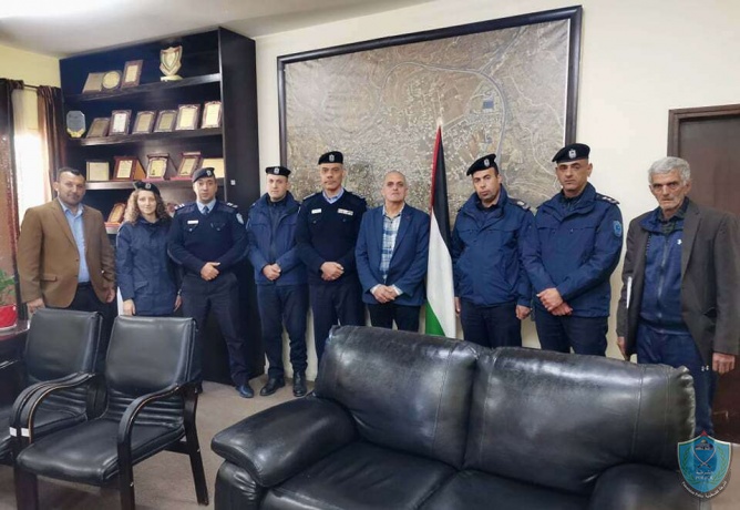 الشرطة تلتقي برئيس وأعضاء مجلس بلدي الخضر بمحافظة بيت لحم