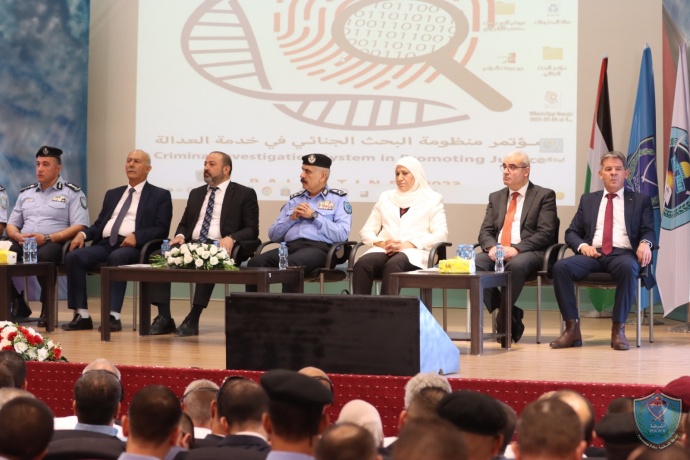 الشرطة تطلق مؤتمرا علميا محكما لمنظومة البحث الجنائي الفلسطيني في خدمة العدالة