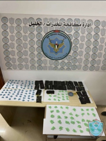 الشرطة تواصل حربها على  المخدرات وتضبط 1615 حبة اكستازي و3 كيلو من الحشيش في الخليل