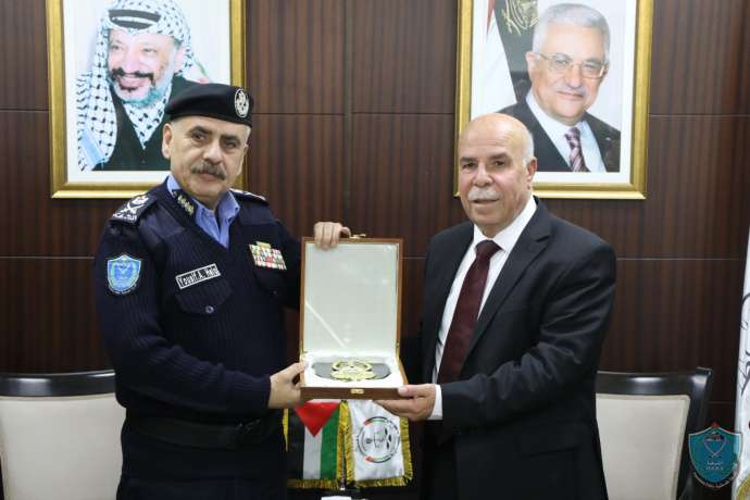 اللواء يوسف الحلو مدير عام الشرطة يلتقي المستشار عبد الغني العويوي رئيس مجلس القضاء الأعلى