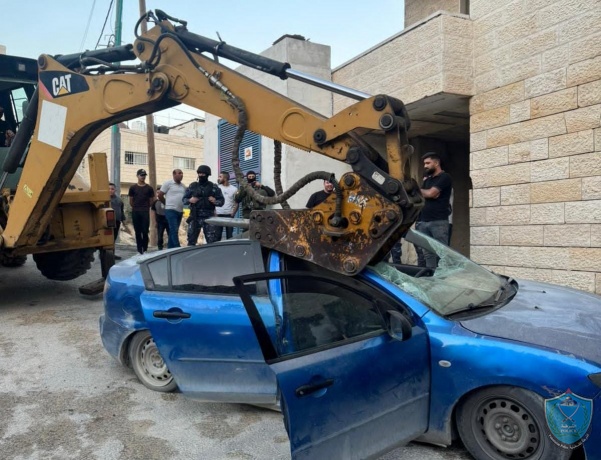 الشرطة تتلف 11مركبة غير قانونية في محافظة بيت لحم