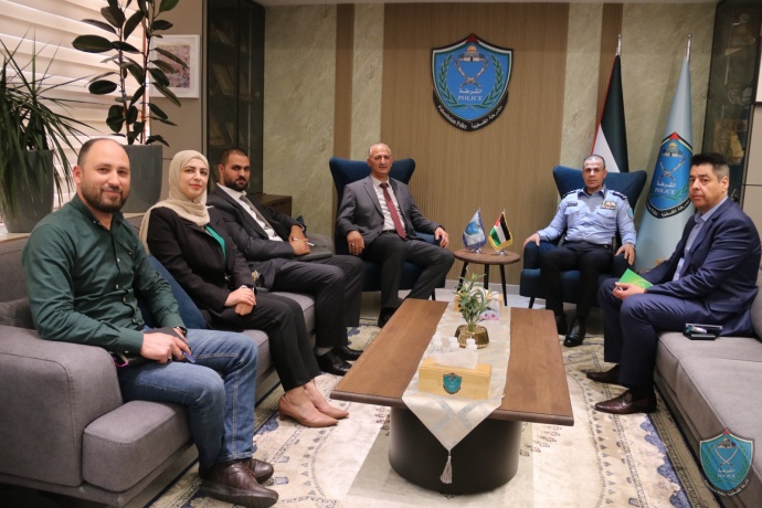 اللواء علام السقا يلتقي المدير العام للمعهد المصرفي الفلسطيني