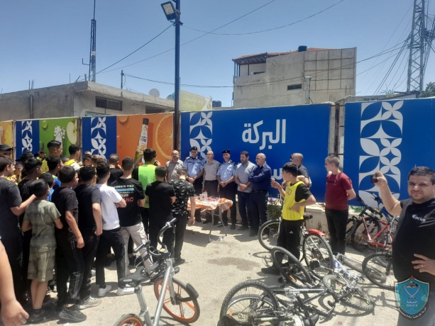 الشرطة تؤمن ماراثون للدراجات الهوائية في سلفيت