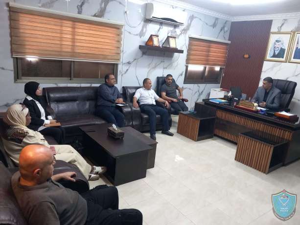 الشرطة تلتقي وفداً من مديرية الزراعة والبيئة في طولكرم