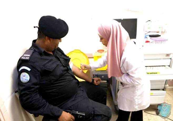 الشرطة تشارك في الحملة الوطنية للتبرع بالدم في أريحا