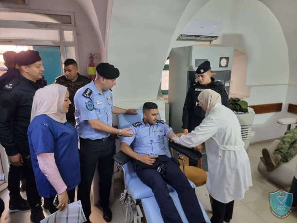 استجابة لنداء المواطنين الشرطة تتبرع بالدم في بيت لحم