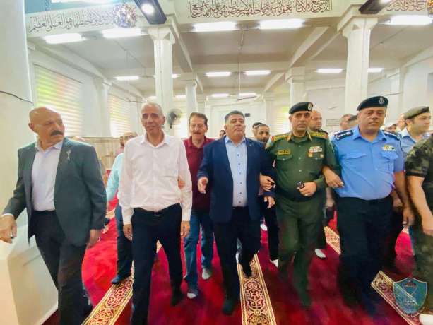 الشرطة تشارك في افتتاح مسجد النصر بعد ترميمه في البلدة القديمة بنابلس