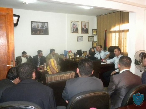 شرطة محافظة طوباس تستقبل وفد من نقابة المحامين