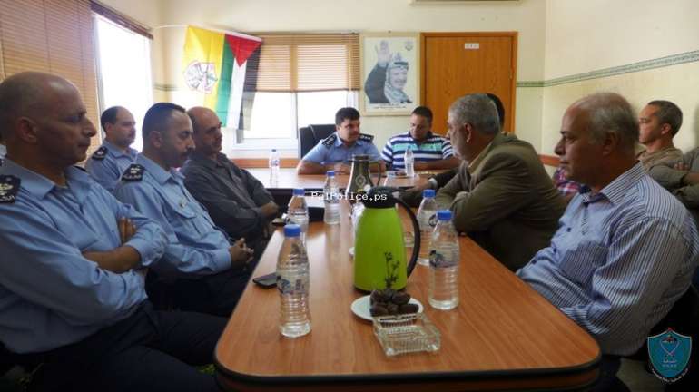 الشرطة تعقد لقاء مجتمعيا مع ممثلي ومؤسسات مخيم نورشمس بمحافظة طولكرم