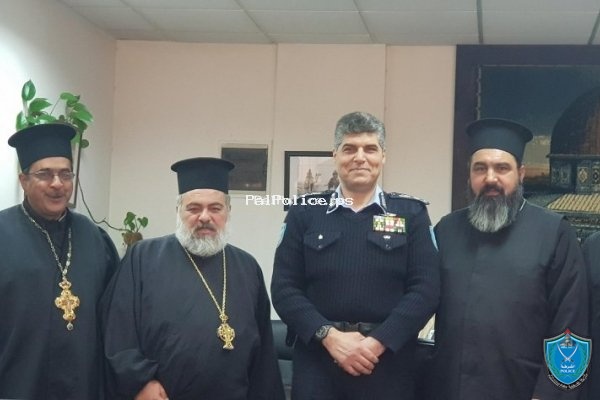 A delegation of Christian clergymen visit  Major General Hazim Atallah