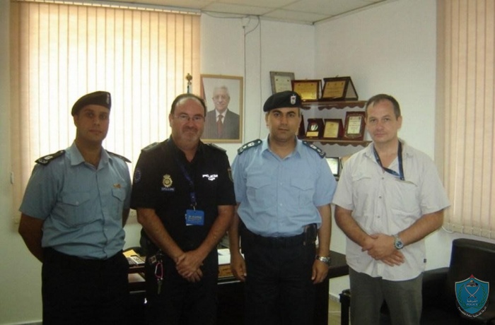 أريحا -وفد من الشرطة الأوروبية يزور مديرية شرطة محافظة أريحا.