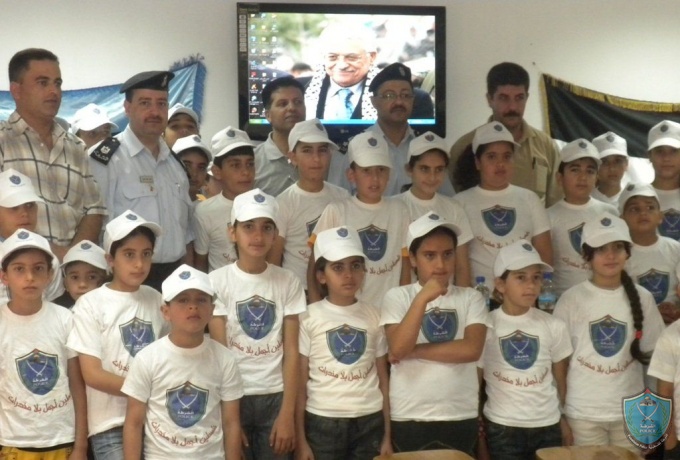 اللجنة الوطنية للمخيمات الصيفية تفتتح مخيم الشرطي الصغير في مديرية شرطة محافظة سلفيت