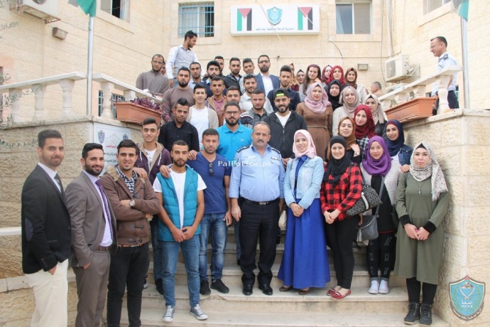 شرطة بيت لحم تستضيف 50 طالب وطالبة من كلية الحقوق بجامعة القدس " ابو ديس "