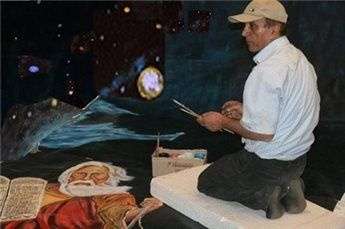 عرض أكبر لوحة زيتية بالعالم في بيت لحم يوم الخميس
