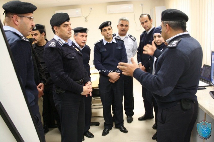 Major Gen.Hazim Atallah,Chief of PCP, Checks the Latest Developments in the Forensic Lab Unit.
