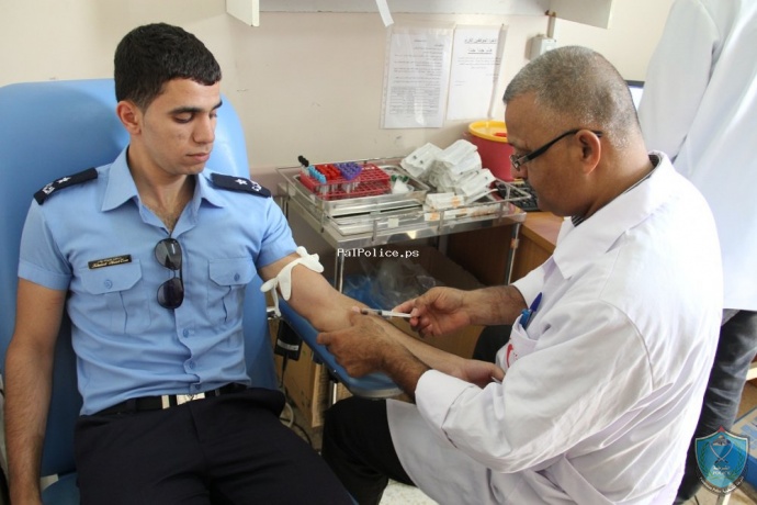كلية فلسطين للعلوم الشرطية تطلق حملة للتبرع بالدم في اريحا