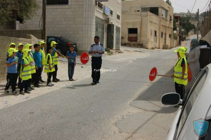 الشرطة تطلق مشروع الشرطة المدرسية لطلاب مدرسة بديا الاساسية العليا بمحافظة سلفيت