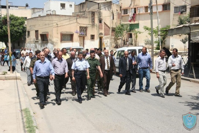 الشرطة تشارك في مسيرة إحياء ذكرى النكبة في قلقيلية