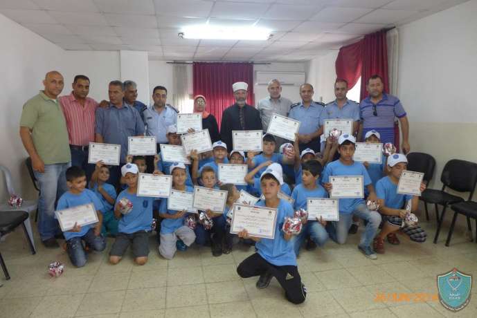 الشرطة تختتم فعاليات مخيم الشرطي الصغير في جنين