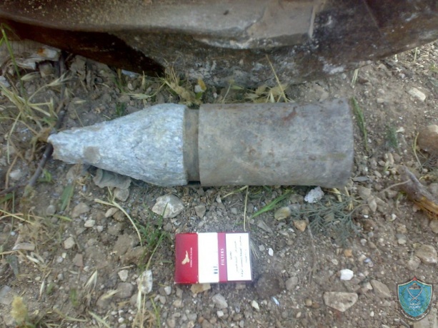 الشرطة تعثر على قذيفة مدفعية في قلقيلية