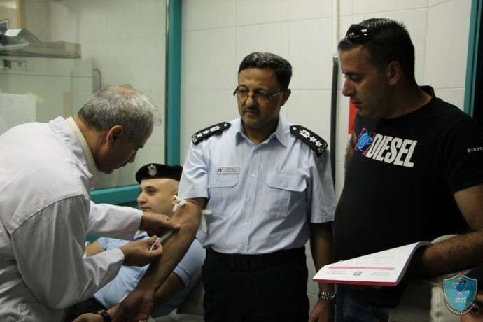 شرطة بيت لحم تنظم حملة للتبرع بالدم لصالح شعبنا في قطاع غزة