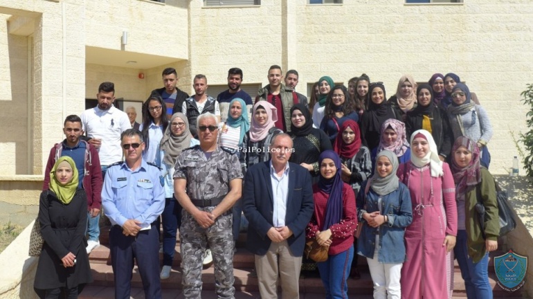كلية فلسطين للعلوم الشرطية تستضيف 45 طالبا من جامعة بير زيت