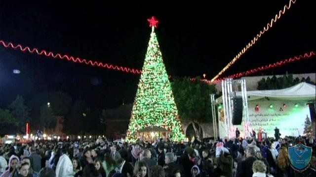 الشرطة توجه رسالة بمناسبة احتفالات إضاءة شجرة الميلاد في بيت لحم