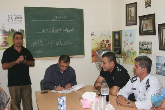 الشرطة تشارك في ورشة عمل حول صيانة و أهمية المخطوطات الفلسطينية في قلقيليه