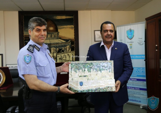 اللواء حازم عطا الله يستقبل رئيس اتحاد الشرطة العربي الرياضي