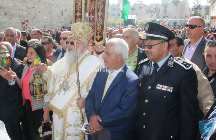 الشرطة تشارك وتؤمن استقبال النور المقدس القادم من القدس