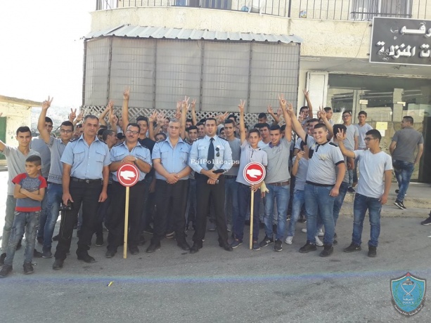 الشرطة تقيم يوماً شرطياً لأكثر من 500 طالب وطالبة بمدارس الريف الغربي بمحافظة بيت لحم