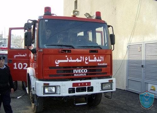 الشرطة و الدفاع المدني يخليان مدرسه من حريق وهمي في ابو ديس