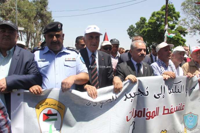 الشرطة تشارك في فعاليات إحياء ذكرى النكبة 71 في كافة محافظات الوطن