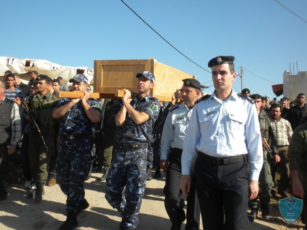 الشرطة تشيع الرقيب أول رامي أبو مويس الى مثواه الأخير في جنين