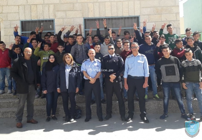 الشرطة تنظم يوم تثقيفي وميداني لأكثر من 200 طالب ببلدة الخضر قضاء بيت لحم