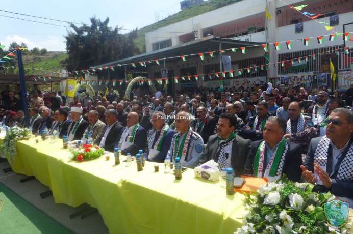 الشرطة تشارك في فعاليات احياء ذكرى يوم الارض الخالد وزراعة الاشجار في جنين