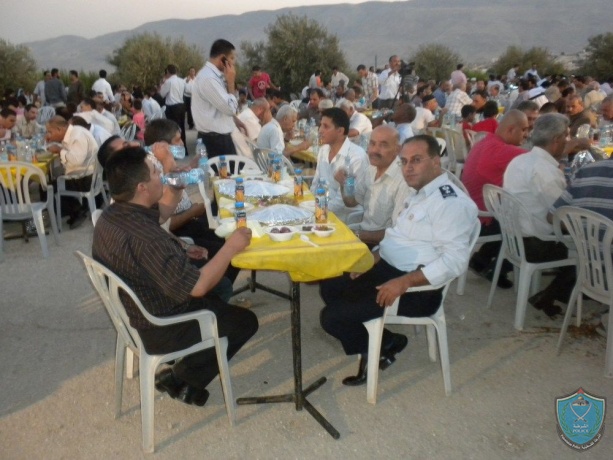 شرطة طوباس تشارك في مأدبة إفطار لذوي الشهداء والأسرى وذوي الاحتياجات الخاصة