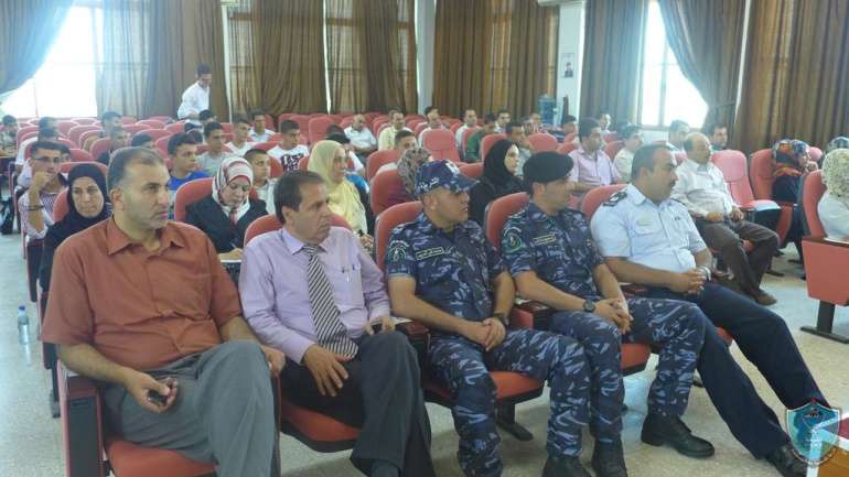 الشرطة تشارك في المؤتمر الختامي لمشروع معا نبني السلم الأهلي في قلقيلية