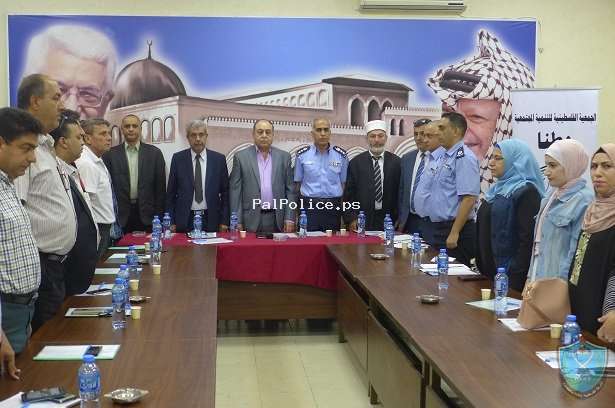 الشرطة تشارك في ورشة عمل حول بعنوان  ( واقع الجريمة بفلسطين ) في جنين