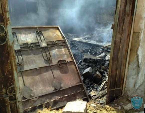 مصرع مسن ضرير بحريق شب في منزله بصوريف