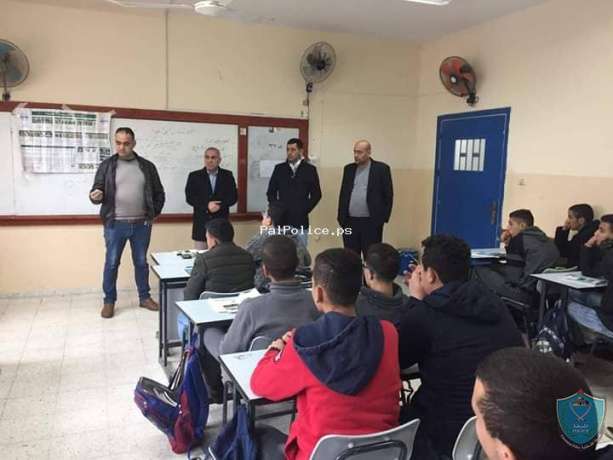 الشرطة تنظم محاضرة حول المخدرات في قلقيلية