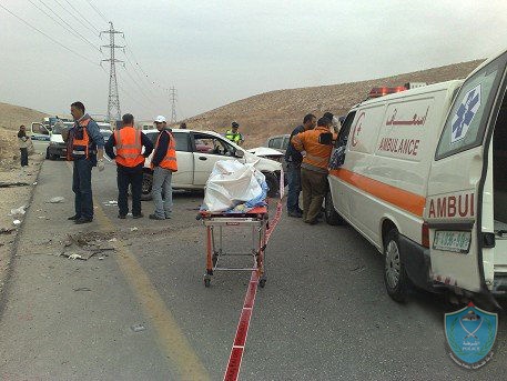 مصرع مواطن وابنته واصابة ثلاثه اخرين في حادث سير مع مركبة اسرائيلية جنوب نابلس